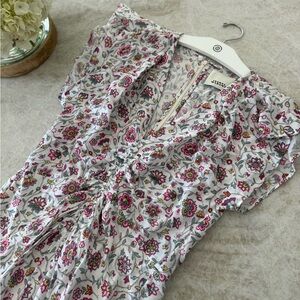 Isabel Marant Floral Dress - Pink and White